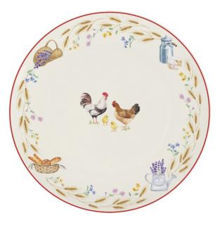 Porcelán lapostányér - 27cm - Country Life