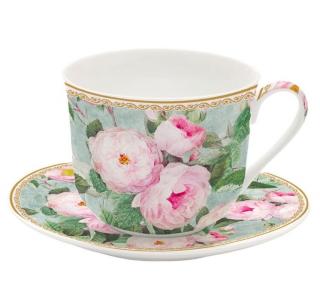 Porcelán reggeliző csésze - 400ml - Roses in Bloom