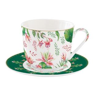 Porcelán reggeliző csésze szett - 370ml - Botanic Chic