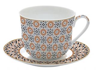 Porcelán reggeliző csésze szett - 400ml - Atmosphere, Geoethnic