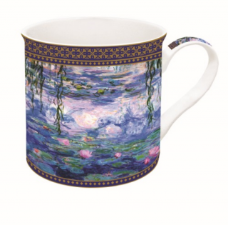 R2s.170MON3 Porcelán bögre dobozban 300ml,Monet:Vizililiom