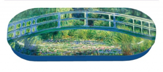 Szemüvegtok fémdoboz, 16x2,8x6,6cm, Monet: Híd a tavirózsák felett