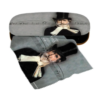 Szemüvegtok törlőkendővel - Giuseppe Verdi