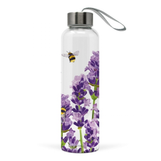 Üvegflaska - 550 ml - Bees  Lavender