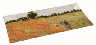 Üvegtál - Monet: Pipacsmező