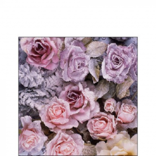 Winter Roses papírszalvéta 25x25cm,  20 db-os