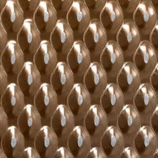 Színezett nyomott (mintás) lemez, pagoda, bronz, 1250x2500 mm, 1 mm vastag, 304