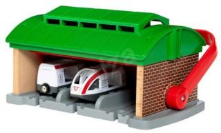 Brio hordozható garázs - fa vonat kiegészítő - 33474