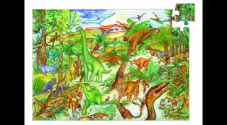 Djeco - Dinoszauroszok - Kirakó és böngészőkönyv -7424