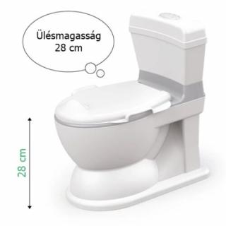 Dolu fehér/szürke oktató WC - hangokkal - 7174