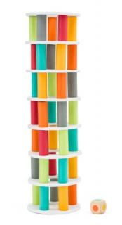 Egyensúlyozó fa játék  - Pisai torony - jenga  - montessori játék - W91354