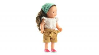 Játék baba - 32 cm - barna szemű - fésülhető - Joséphine - DJ7762