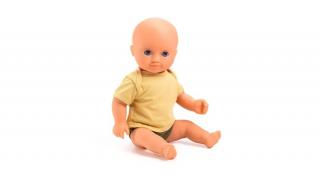 Játék baba - 32 cm - fürdethető - sötét kék szemű - Olive - DJ7883