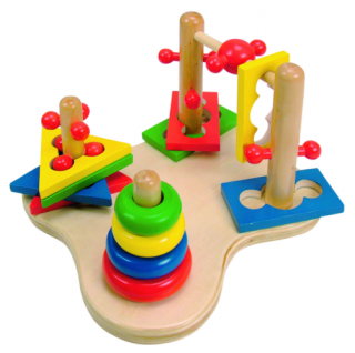 Montessori játék - 3D kézügyesség fejlesztő fajáték-90265