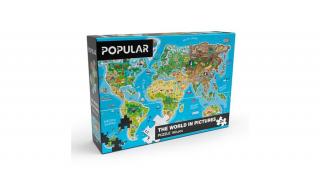 Világtérkép puzzle  - 160 darabos kirakó - 91682