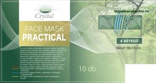 Face mask Practical - Anion 4 réteggel ellátott orvosi arcmaszk, 10 db