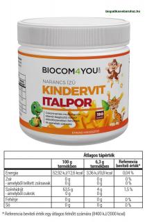 Kindervit - narancsízű italpor - biocom 4you