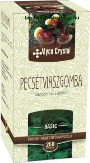 Myco Crystal Pecsétviaszgomba kapszula 250db - Ganoderma, Reishi gyógygomba kivonat