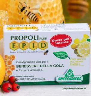 Propoliszos szopogatós tabletta C-vitaminnal