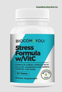 STRESS FORMULA - biocom - GYÓGYNÖVÉNYES NYUGTATÓ, DEPRESSZIÓ, ALVÁSZAVAR ELLEN