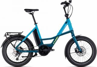 CUBE COMPACT SPORT HYBRID 500 blue´n´lime 2023 ELEKTROMOS COMPACT KERÉKPÁR