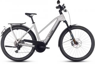 CUBE KATHMANDU HYBRID 45 750 GREY N REFLEX TRAPÉZ 2023 NŐI ELEKTROMOS TREKKING KERÉKPÁR