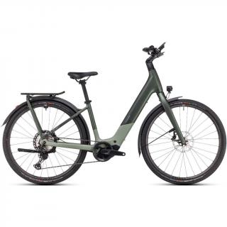 CUBE KATHMANDU HYBRID C:62 SLT 400X EASY ENTRY STELLAR´N´ORIGANOGREEN 2025 UNISEX ELEKTROMOS TREKKING KERÉKPÁR