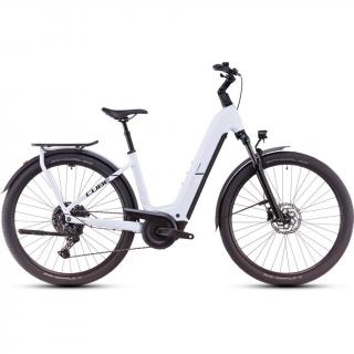 CUBE KATHMANDU HYBRID ONE 800 POLARWHITE´N´BLACK - 2025 - TREKKING ELEKTROMOS KERÉKPÁR - EASY ENTRY 54 CM