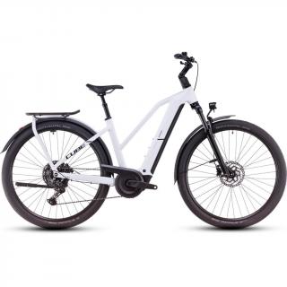 CUBE KATHMANDU HYBRID ONE 800 POLARWHITE´N´BLACK - 2025 - TREKKING ELEKTROMOS KERÉKPÁR - TRAPEZE 50 CM