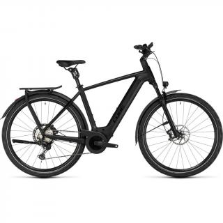 CUBE KATHMANDU HYBRID SLT 750 BLACK N METAL 2023 FÉRFI ELEKTROMOS TREKKING KERÉKPÁR