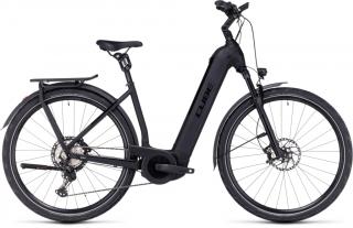 CUBE KATHMANDU HYBRID SLT 750 EASY ENTRY BLACK N METAL 2023 UNISEX ELEKTROMOS TREKKING KERÉKPÁR