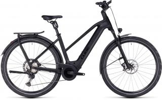 CUBE KATHMANDU HYBRID SLT 750 TRAPÉZ BLACK N METAL 2023 NŐI ELEKTROMOS TREKKING KERÉKPÁR