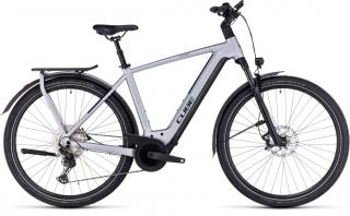 CUBE KATHMANDU HYBRID SLX 750 POLARSILVER N BLACK 2023 FÉRFI ELEKTROMOS TREKKING KERÉKPÁR