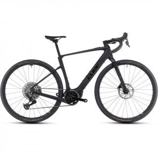 CUBE NUROAD HYBRID C:62 SLX 400X CARBON´N´GLOSSY 2025 FÉRFI ELEKTROMOS GRAVEL KERÉKPÁR