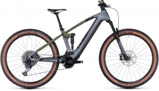 Cube Stereo Hybrid 120 TM 750 29 flashgrey´n´olive Férfi Elektromos Összteleszkópos MTB Kerékpár 2023