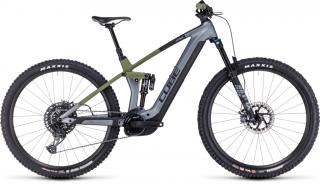 Cube Stereo Hybrid 140 HPC TM 750 27,5 flashgrey´n´olive Férfi Elektromos Összteleszkópos MTB Kerékpár 2023