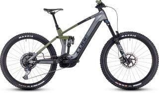 Cube Stereo Hybrid 160 HPC TM 750 27.5 flashgrey´n´olive Férfi Elektromos Összteleszkópos Enduro MTB Kerékpár 2023 - TESZT KERÉKPÁR