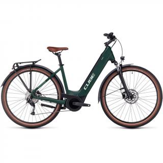 CUBE TOURING HYBRID ONE 500 EASY ENTRY DARKGREEN´N´GREEN 2024 UNISEX ELEKTROMOS TREKKING KERÉKPÁR