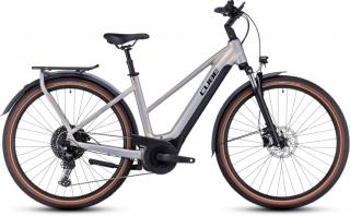 CUBE TOURING HYBRID PRO 500 TRAPÉZ PEARLYSILVER´N´BLACK 2023 NŐI ELEKTROMOS TREKKING KERÉKPÁR