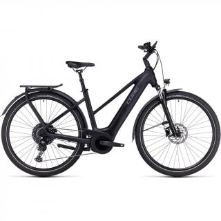 CUBE TOURING HYBRID PRO 625 TRAPÉZ BLACK´N´METAL 2024 NŐI ELEKTROMOS TREKKING KERÉKPÁR