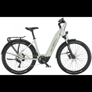 KTM MACINA AERA 571 LFC DEW SILVER (GREY+BLUE) UNISEX ELEKTROMOS MTB KERÉKPÁR 2022