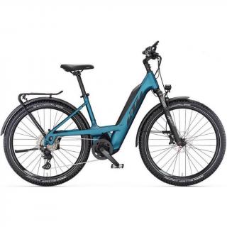 KTM MACINA AERA 671 LFC PTS VITAL BLUE MATT (BLACK+ORANGE) EASY ENTRY 2023 UNISEX ELEKTROMOS MTB KERÉKPÁR