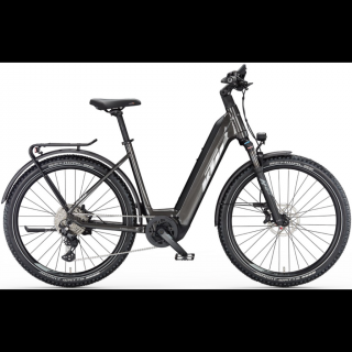 KTM MACINA AERA 772 LFC MACHINE GREY (SILVER+BLACK) EASY ENTRY 2023 UNISEX ELEKTROMOS MTB KERÉKPÁR