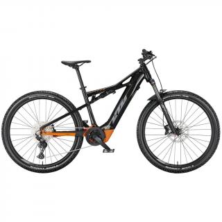 KTM MACINA CHACANA 591 FLAMING BLACK (GREY+ORANGE) FÉRFI ELEKTROMOS ÖSSZETELESZKÓPOS MTB KERÉKPÁR 2022