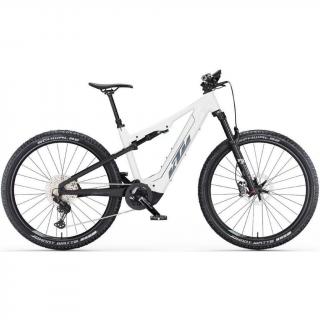 KTM MACINA CHACANA 791 METALLIC WHITE (BLACK+GREY+ORANGE) 2023 FÉRFI ELEKTROMOS ÖSSZTELESZKÓPOS MTB KERÉKPÁR