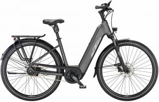 KTM MACINA CITY 610 XL EASY ENTRY machine grey matt (silver+orange) 2023 Unisex Elektromos City Trekking Kerékpár