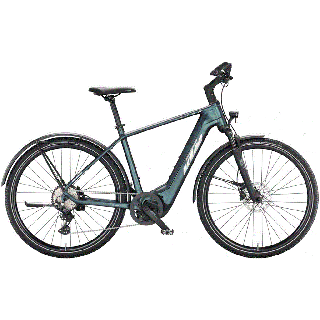 KTM MACINA CROSS LFC GREENPURPLE-FLIP MATT (SILVER+BLUE) FÉRFI ELEKTROMOS CROSS KERÉKPÁR 2022