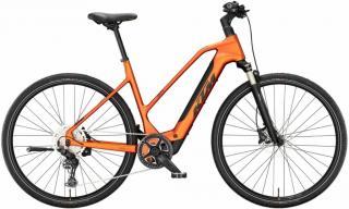 KTM MACINA CROSS SX ELITE TRAPÉZ burnt orange matt (blk+orange) 2024 Női Elektromos Cross Trekking Kerékpár