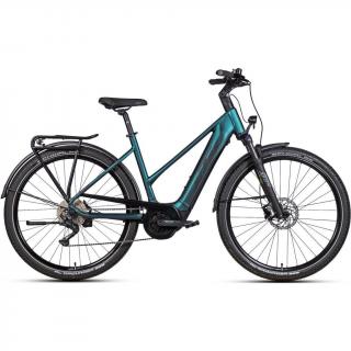 KTM MACINA GRAN P610 GREENPURPLE FLUP MATT (BLACK+SAND) TRAPÉZ 2022 NŐI ELEKTROMOS TREKKING KERÉKPÁR