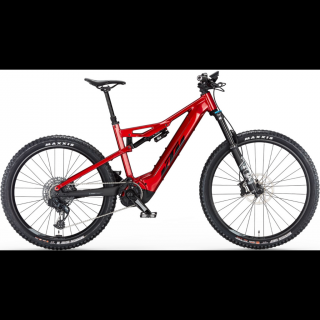 KTM MACINA KAPOHO 7971 CHROME RED (BLACK) 2023 FÉRFI ELEKTROMOS ÖSSZTELESZKÓPOS MTB KERÉKPÁR